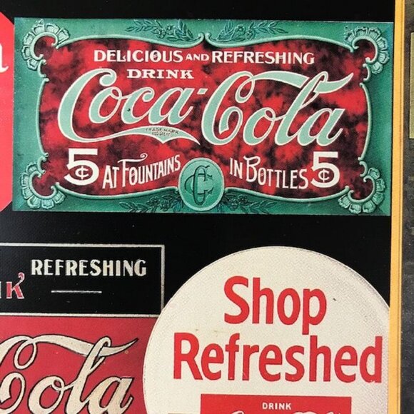 NWOT Vintage Coca-Cola 'Sign Art' Longline Rectangular Tray - Picture 5 of 15